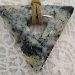 All natural stone pendant